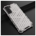 Capa Híbrida Honeycomb Armored para Samsung Galaxy S21 FE 5G - Transparente