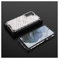 Capa Híbrida Honeycomb Armored para Samsung Galaxy S21 FE 5G - Transparente