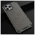 Capa Híbrida Honeycomb Armored para iPhone 14 Pro - Preto