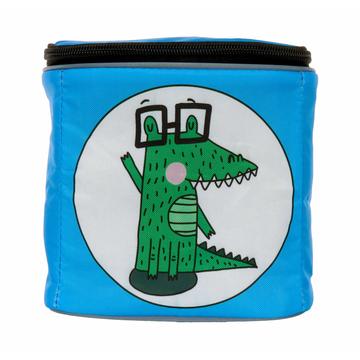 Bolsa de guiador de bicicleta Honju para crianças - Karl Crocodilo - Azul