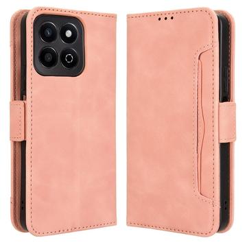 Capa para carteira para Honor 200 Smart/X7c - Rosa