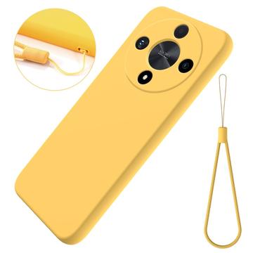 Capa de Silicone Líquido para Honor Magic6 Lite - Amarelo