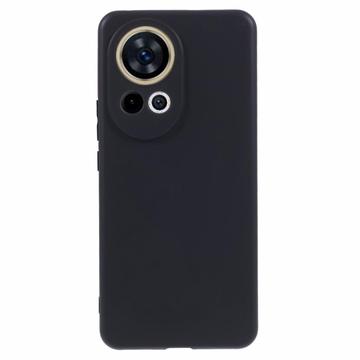 Capa de TPU Mate Anti Dedadas para Huawei Nova 12 Pro - Preto