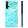 Capa de TPU para Huawei Nova 5T  - Mármore Azul