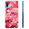 Capa de TPU para Huawei P30 Lite  - Camuflagem Rosa