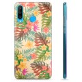 Capa de TPU para Huawei P30 Lite  - Flores Cor-de-rosa