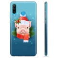 Capa de TPU para Huawei P30 Lite  - Porquinho de Inverno