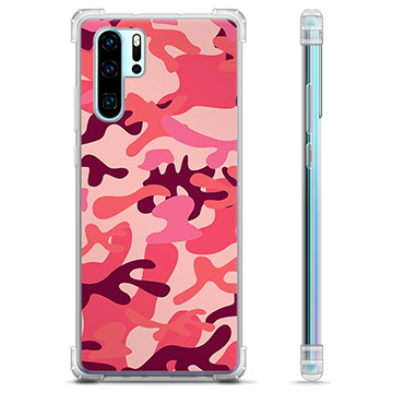 Capa Híbrida para Huawei P30 Pro  - Camuflagem Rosa