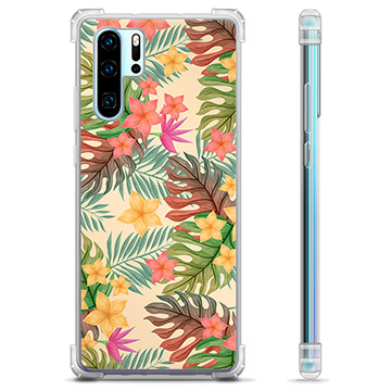 Capa Híbrida para Huawei P30 Pro  - Flores Cor-de-rosa