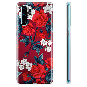 Capa de TPU para Huawei P30 Pro  - Flores Vintage