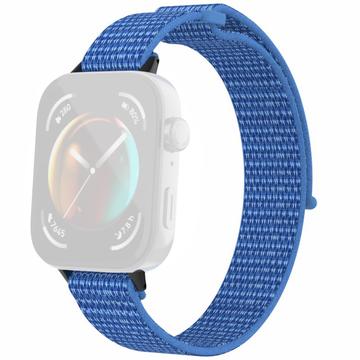 Bracelete de Nylon para Huawei Watch Fit 3 com Fecho de Velcro - Azul