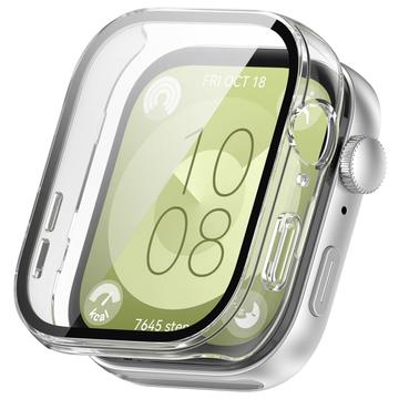 Capa de Plástico com Protetor de Ecrã para Huawei Watch Fit 3 - Transparente