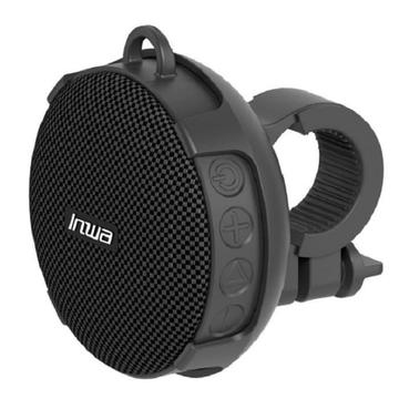 INWA Altifalante Bluetooth Mini Subwoofer IPX7 à prova de água Altifalante de música sem fios para bicicleta e ciclismo Suporte TF - Preto