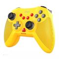 IPEGA PG-SW020 Controlador de jogos sem fios Bluetooth com vibração de motor duplo de seis eixos para Nintendo Switch/PS3/Android/PC - Amarelo