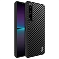 Capa Híbrida Imak LX-5 para Sony Xperia 1 IV - Fibra de Carbono - Preto