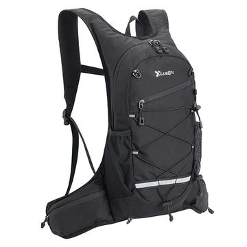 Mochila desportiva Junletu com suportes para garrafas - 46x20cm - Preto