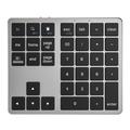 K-35 Bluetooth Keypad Slim 35-Keys Computer Laptop Keyboard Tablet Accessories - Preto Cinzento