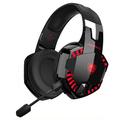 KOTION EACH G2000PRO Auscultadores sem fios Bluetooth 5.2 Over-Ear 7.1 HiFi Stereo Sound Auscultadores para jogos com fios - Preto+Vermelho