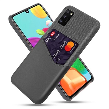 Capa com Slot para Cartões KSQ para Samsung Galaxy A41 - Cinzento