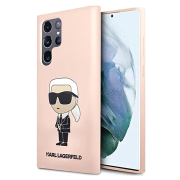 Capa em Silicone Karl Lagerfeld Ikonik para Samsung Galaxy S23 Ultra 5G