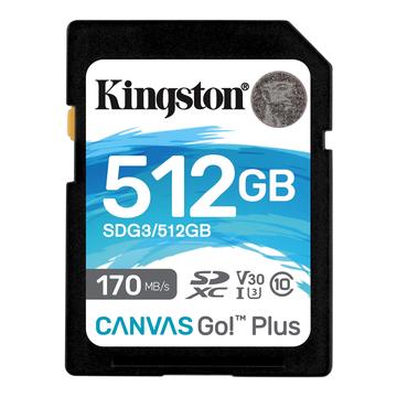 Cartão de memória microSDXC Kingston Canvas Go! Plus microSDXC da Kingston SDG3/512GB