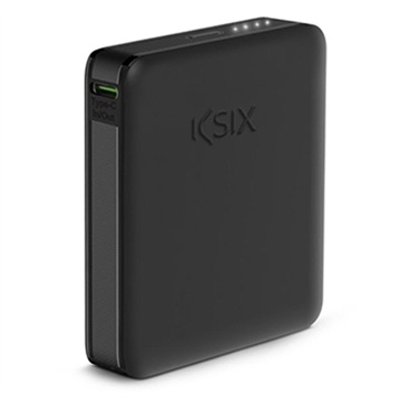 Banco de potência Ksix Nano USB-C 20W 5000mAh - Preto