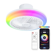 Ventilador de teto Ksix Siroco com luz RGB e altifalante