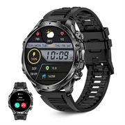 Smartwatch Ksix Venture à prova de água com modos de desporto e saúde - IP68 - Preto