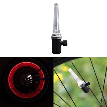 LEADBIKE LD58 Luz de raio de roda de bicicleta brilhante à prova de água Lâmpada LED fria de bicicleta Decoração de luz de veludo - Vermelho