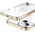 Capa Híbrida Luphie Anti-Scratch para iPhone 14 (Embalagem aberta - Excelente) - Dourado