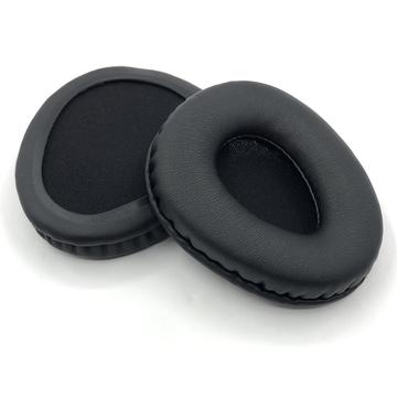 Almofadas de espuma viscoelástica em pele para auscultadores Beyerdynamic DT 131/DT 235/DT 231/DT 234/MMX 1/MMX 2 - Almofadas de substituição - Preto