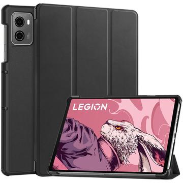 Bolsa Fólio Inteligente Tri-Fold para Lenovo Legion Y700 (2023), Legion Tab - Preto