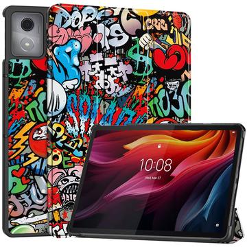 Bolsa Fólio Inteligente Tri-Fold para Lenovo Tab K11 Plus - Graffiti