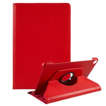 Bolsa Tipo Fólio Rotativa 360 para Lenovo Tab M10 Gen 3 - Vermelho