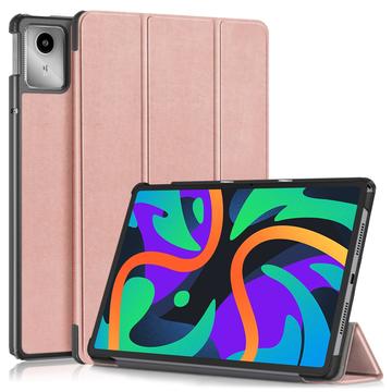 Bolsa Fólio Inteligente Tri-Fold para Lenovo Tab M11 - Cor-de-Rosa Dourado