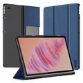 Bolsa tipo Folio Smart Tri-fold Lenovo Tab Plus Dux Ducis Domo - Azul