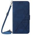 Bolsa Tipo Carteira Line para Samsung Galaxy S22+ 5G - Azul