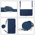 Bolsa Tipo Carteira Line para Samsung Galaxy S22+ 5G - Azul