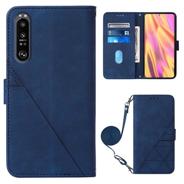 Bolsa tipo Carteira Line para Sony Xperia 1 III - Azul