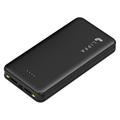 Banco de potência Lippa 20000mAh com 2 portas USB-A - Preto