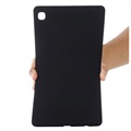 Capa de Silicone Líquido para Samsung Galaxy Tab A7 Lite - Preto