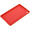 Capa de Silicone Líquido para Samsung Galaxy Tab A7 Lite - Vermelho