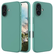 Capa de Silicone Líquido para iPhone 16 Plus - Verde Escuro