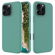 Capa de Silicone Líquido para iPhone 16 Pro - Verde Escuro