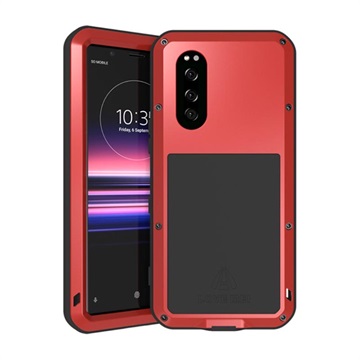 Capa Híbrida Love Mei Powerful para Sony Xperia 5 - Vermelho