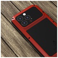 Capa Híbrida Love Mei Powerful para iPhone 13 Pro - Vermelho