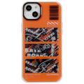 Capa Híbrida Mutural Camouflage Series para iPhone 14 Plus - Cor-de-Laranja