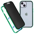 Bolsa Magnética com Vidro Temperado de Privacidade para iPhone 15 Plus - Verde