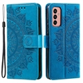 Bolsa tipo Carteira Mandala Series para Samsung Galaxy A14 - Azul