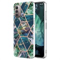 Capa Galvanizada Marble Pattern para Nokia G21/G11